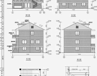 自建房设计效果图 施工图