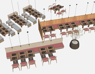 餐饮桌椅 餐桌椅 餐厅桌椅 餐饮卡座 饭店桌椅