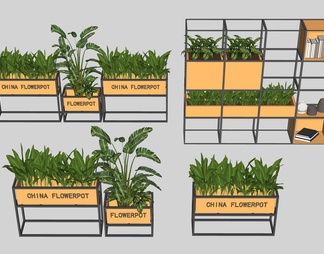 户外花箱 外摆花箱 移动花箱 户外花箱