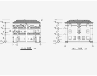 双拼别墅设计 施工图