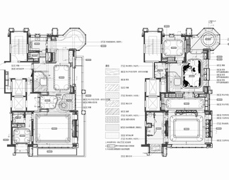 400㎡叠墅室内施工图 家装 豪宅 洋房 别墅 私宅 样板房