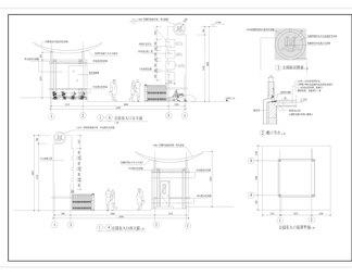 20套精选大门建筑CAD施工图