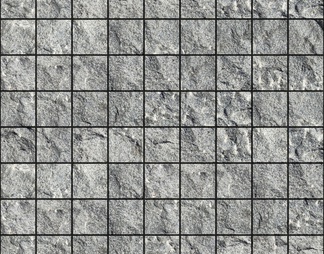 外墙砖 文化石 灰色 格子 砂岩