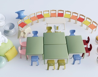 儿童桌椅 儿童家具 儿童手工桌 卡通桌椅