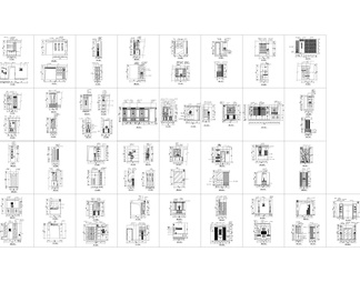 定制家居家具标准设计制图规范工艺cad图纸鞋柜节点详图