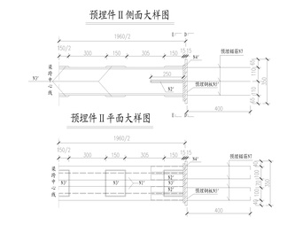 边跨合拢段预埋件详图