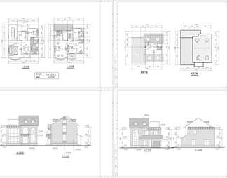 11套200-350平方米别墅建筑图