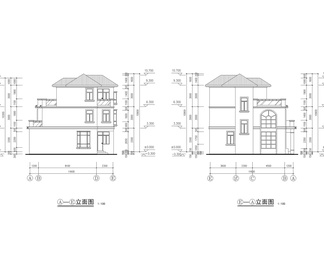 别墅全套建施图CAD图