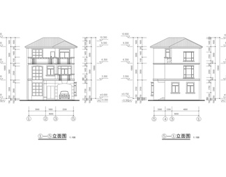 别墅全套建施图CAD图