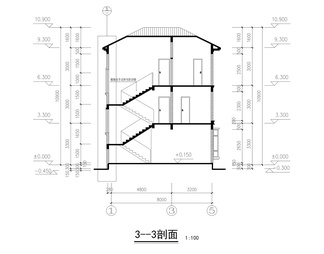 别墅全套建施图CAD图