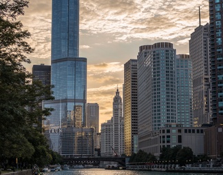 唯美都市风景