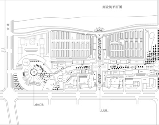 商业街规划平面图
