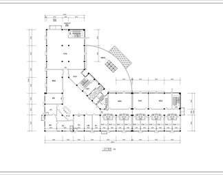 4500平小型敬老院建筑图