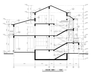 独立别墅施工图设计