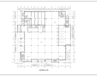 大学学校食堂全套建筑图含效果图