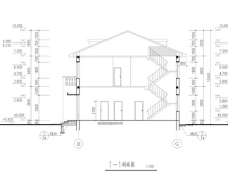 成套二层自建别墅建筑施工图