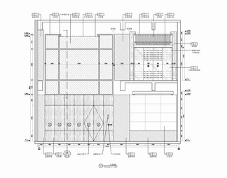 2000㎡办公室室内施工图 办公空间 禅意办公