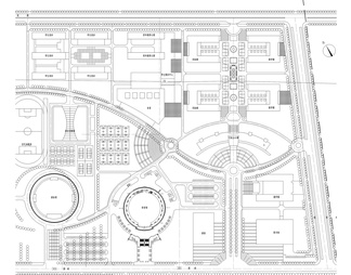 大学学校体育馆规划平面图