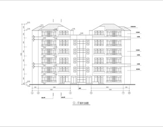 六层复式公寓楼建筑图
