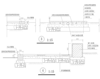 木坐凳树池详图