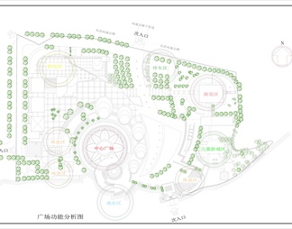 長壽文化艺术中心广场景观详图