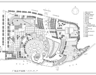 長壽文化艺术中心广场景观详图