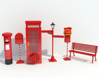 网红信报箱、电话亭、邮箱
