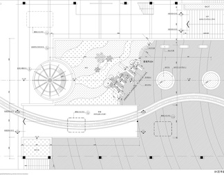 公园入口处商业街景观设计平面图