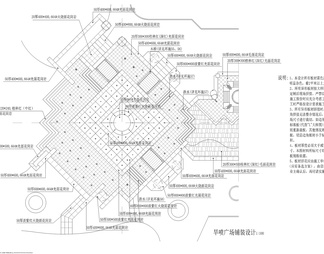 一套旱喷广场的施工图