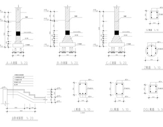 公园管理用房建筑结构图