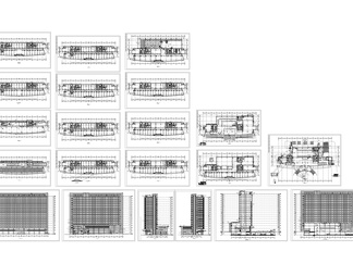高层市政府税务大楼全套建筑图