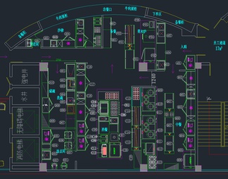 64套餐馆厨房设备CAD图纸