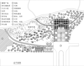 公园入口区施工详图