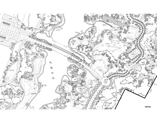 公园景观规划平面布置图