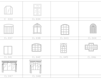 常用百款窗帘CAD图库