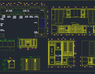 最新整体橱柜设计CAD图库