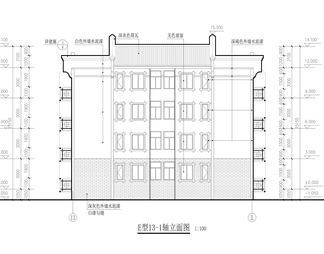 三款经典微派建筑施工详图