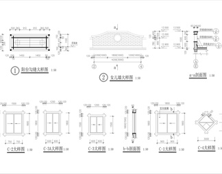 三款经典微派建筑施工详图