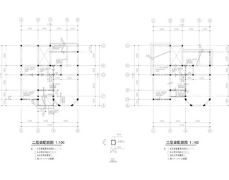 乡村自建三层别墅建筑结构图