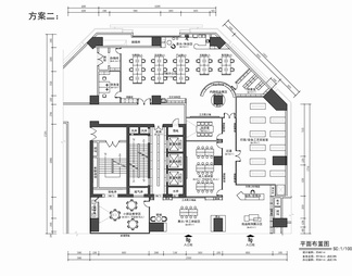 480㎡手工制作卖场及办公室四个方案平面图 造物空间 手工卖场 手工培训 办公室