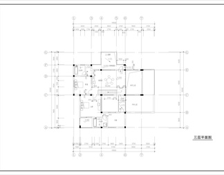 室内带游泳池的山体别墅建筑图