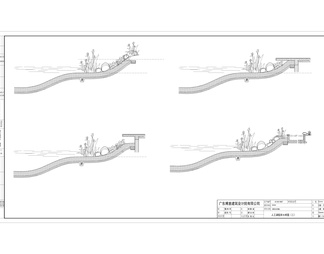 鱼塘养鱼池设计CAD施工图