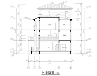 四层别墅建筑图