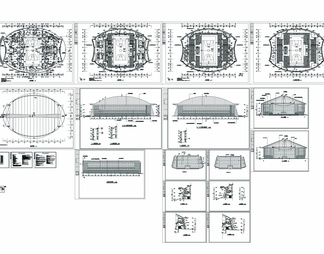 体育馆建筑CAD图