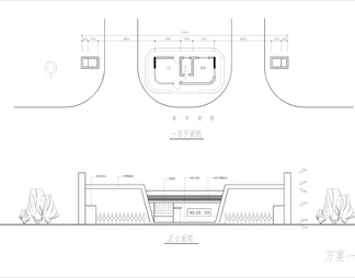 四款门卫大门设计图