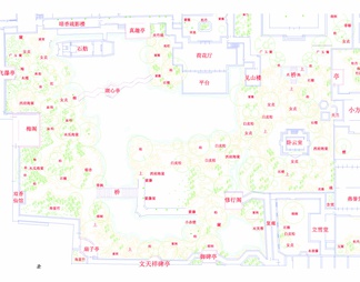 苏州园林景观平面图