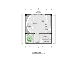 方角石早教托育中心平面图 早教 幼儿 培训 托育  亲子 培训学校