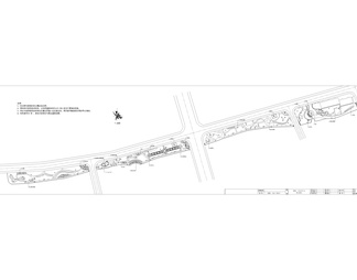 路边口袋公园景观平面图和植物配置图