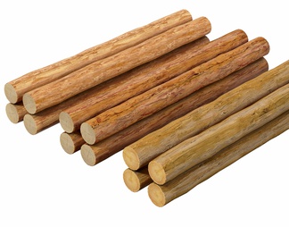 木材柱子