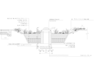 20套海绵城市雨水花园地面节点